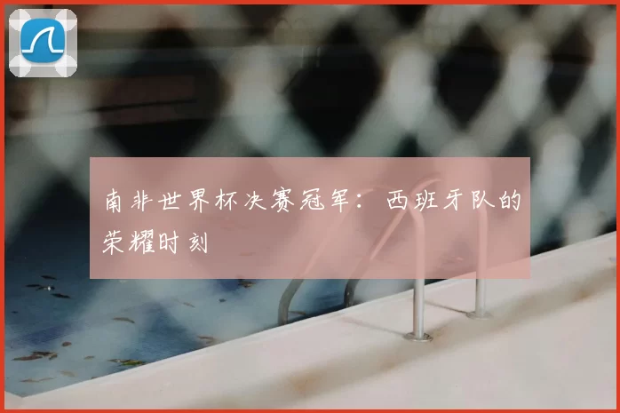 南非世界杯决赛冠军：西班牙队的荣耀时刻
