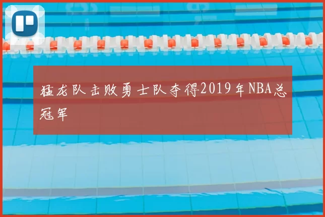 猛龙队击败勇士队夺得2019年NBA总冠军