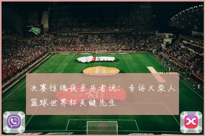 决赛惊魂夜亲历者说:专访火柴人篮球世界杯关键先生