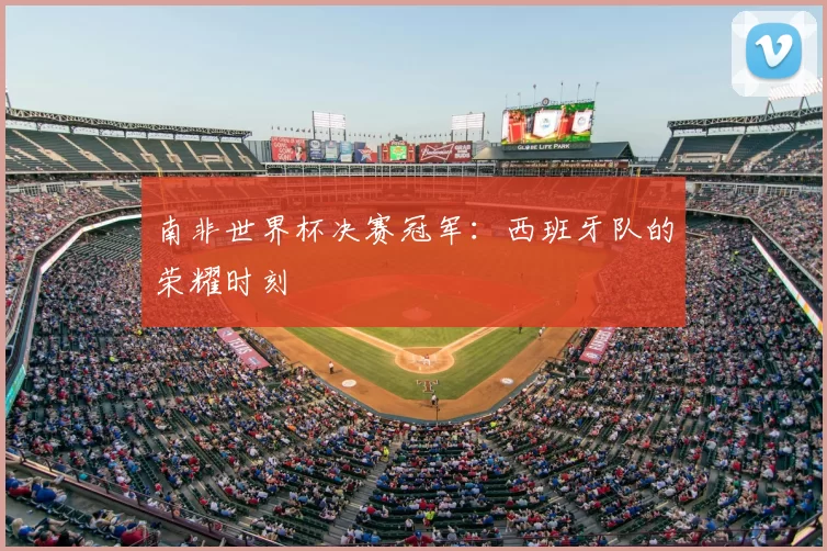 南非世界杯决赛冠军：西班牙队的荣耀时刻